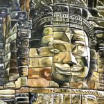 Smiling Face of Bayon Temple
