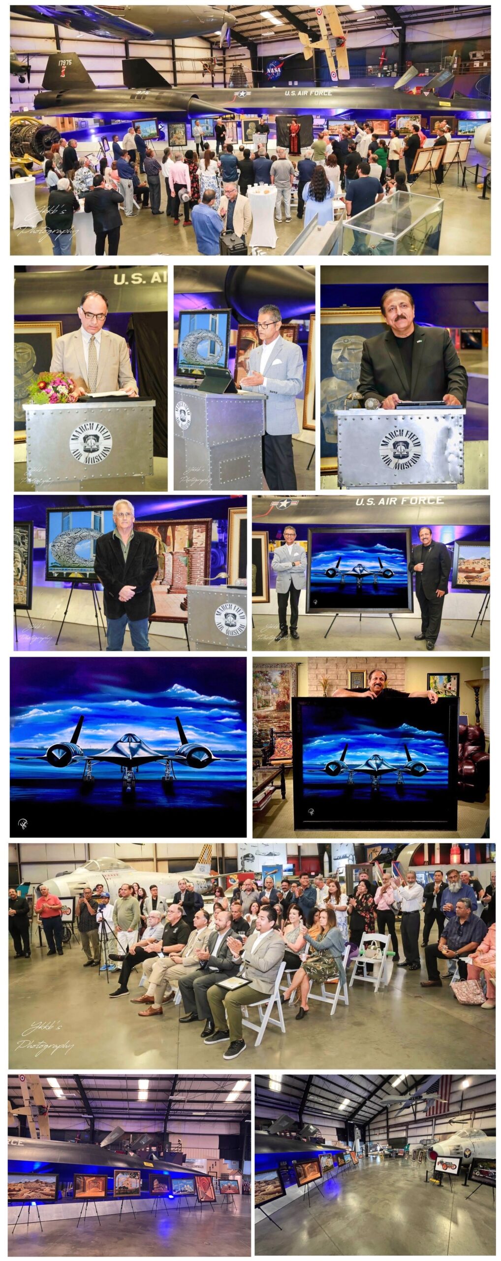 IRFAN MURTAZA ART EXHIBITION SR-71 BLACK BIRD-COLLAGE 1