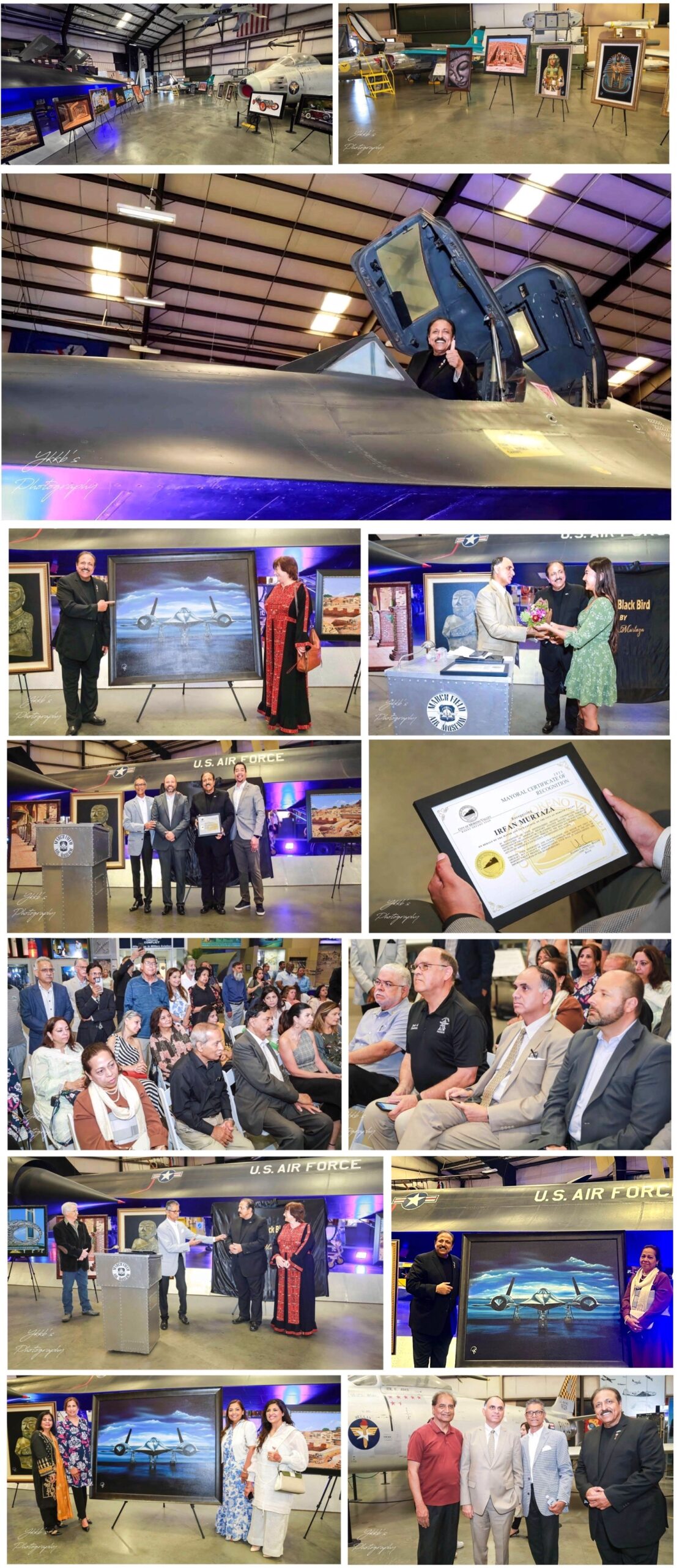 IRFAN MURTAZA ART EXHIBITION SR-71 BLACK BIRD-COLLAGE 2